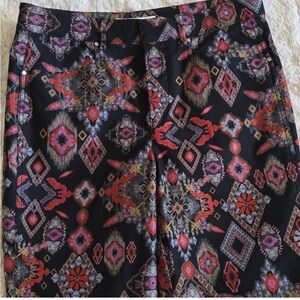 Zara Multicolor Bohemian Pattern Pants